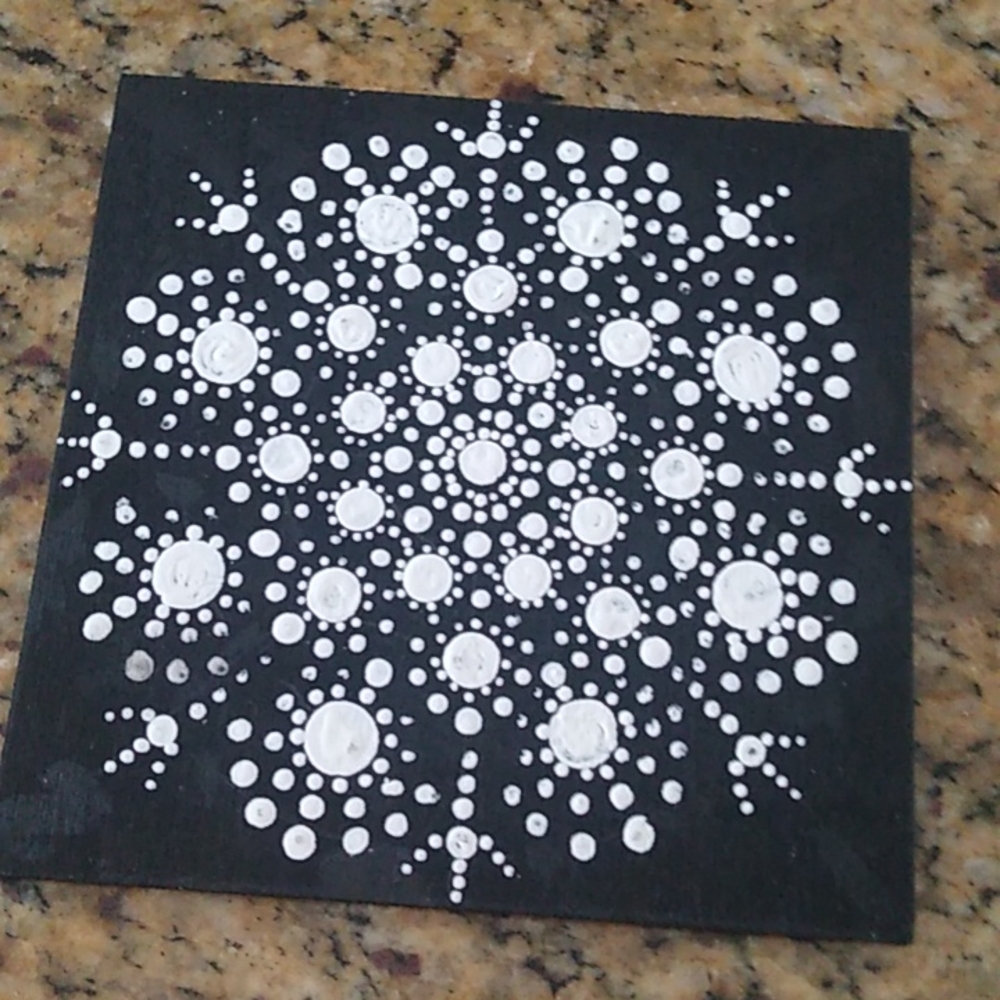 Hand Painted Mandala